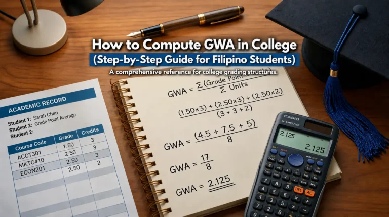 How to compute GWA manually